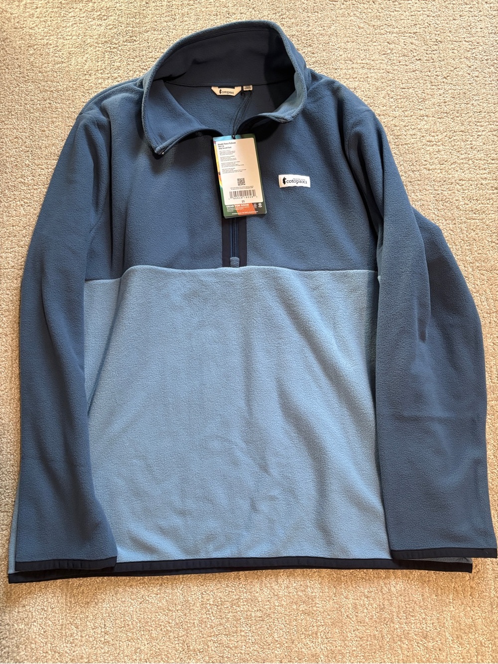 Cotopaxi Amado Half-Zip Fleece Pullover Blue NWT XL